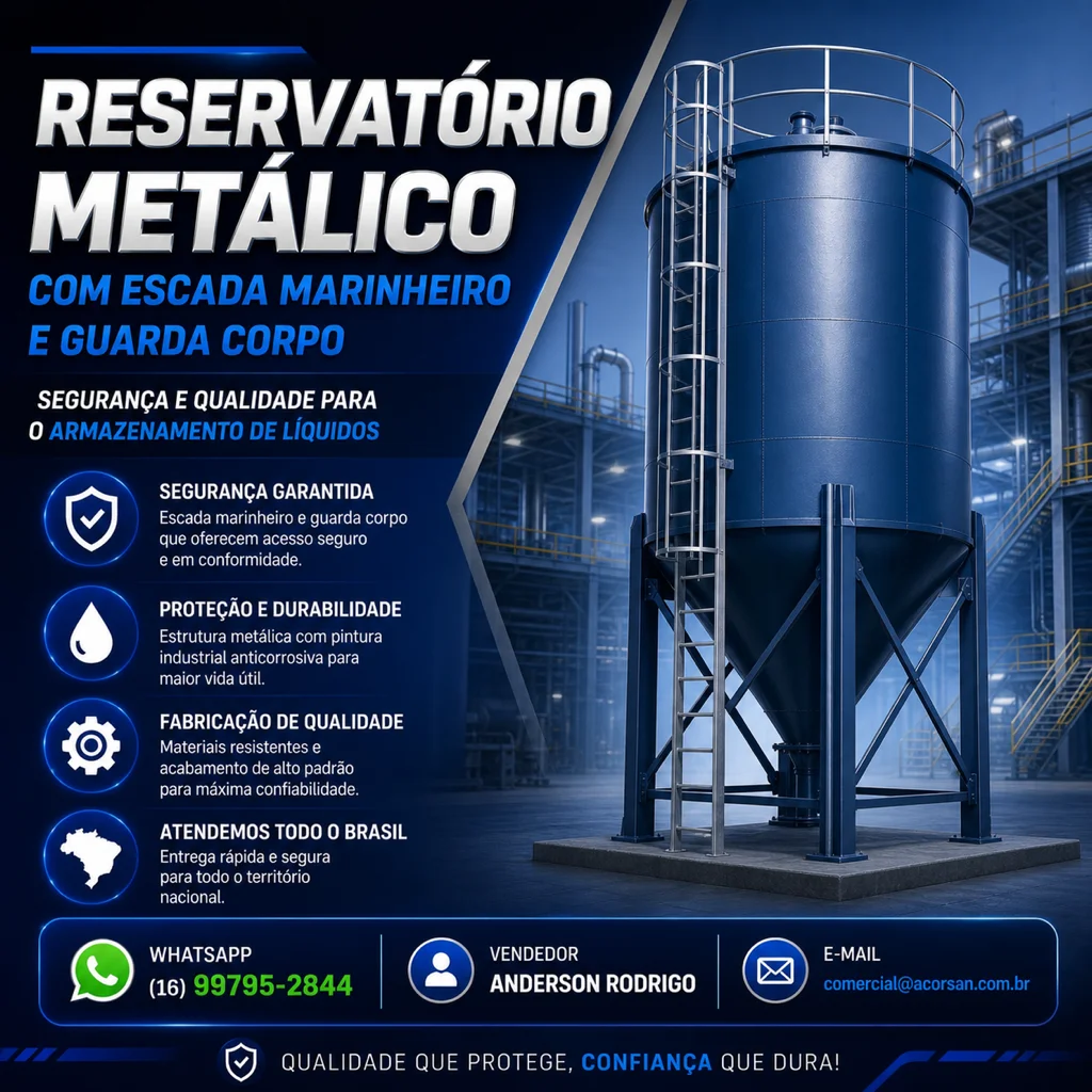 Reservatório Metálico e Compatibilidade com Cloro