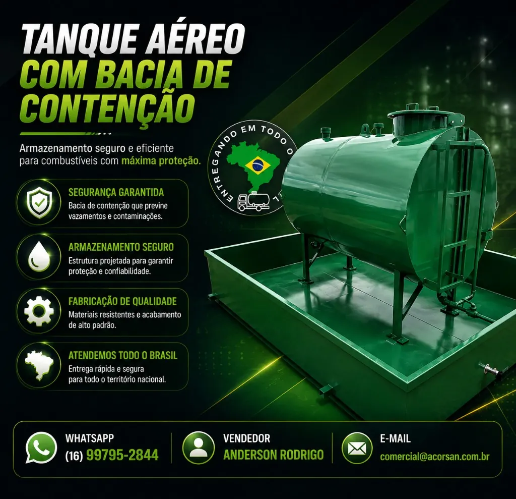 Reservatório Metálico Elevado para Água Potável e Industrial